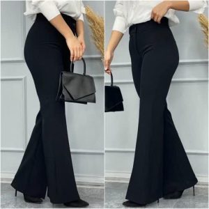 شلوار بنگال مشکی با طراحی دمپا