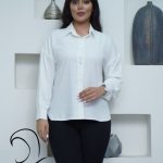 شومیز یقه مردانه سفید مجلسی (1)