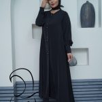 مانتو عبایی مدل جلو باز (2)