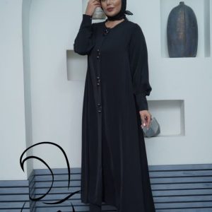 مانتو عبایی مدل جلو باز (2)