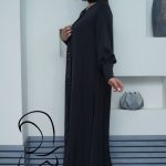 مانتو عبایی مدل جلو باز (4)