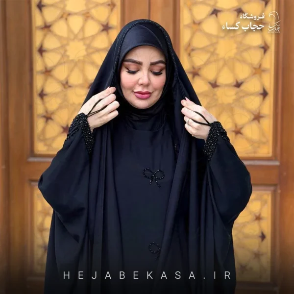چادر عربی مدل زنبوری جواهردوزی